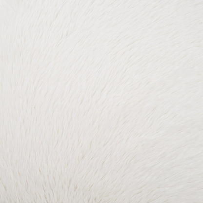 D.V. KAP HOME   24" x 24" Snow Bunny Pillow Faux Fur    - 3859-2424