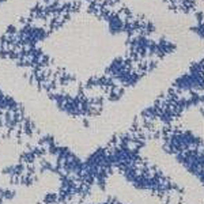 4' X 6' Blue And Gray Geometric Area Rug