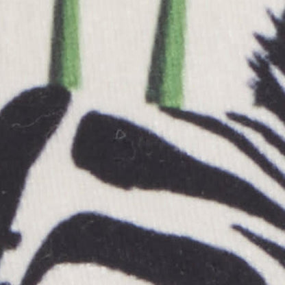 14" X 20" Green And White Cotton Throw Pillow