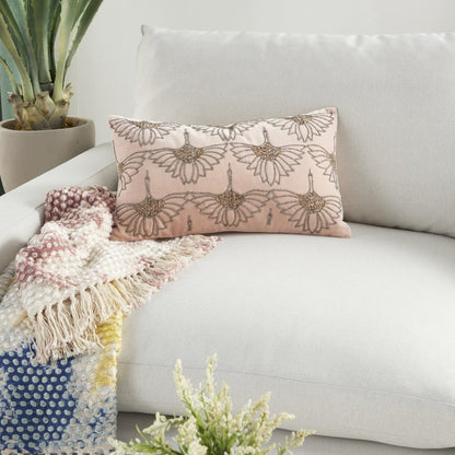 Brilliant Blush Pink Lumbar Pillow