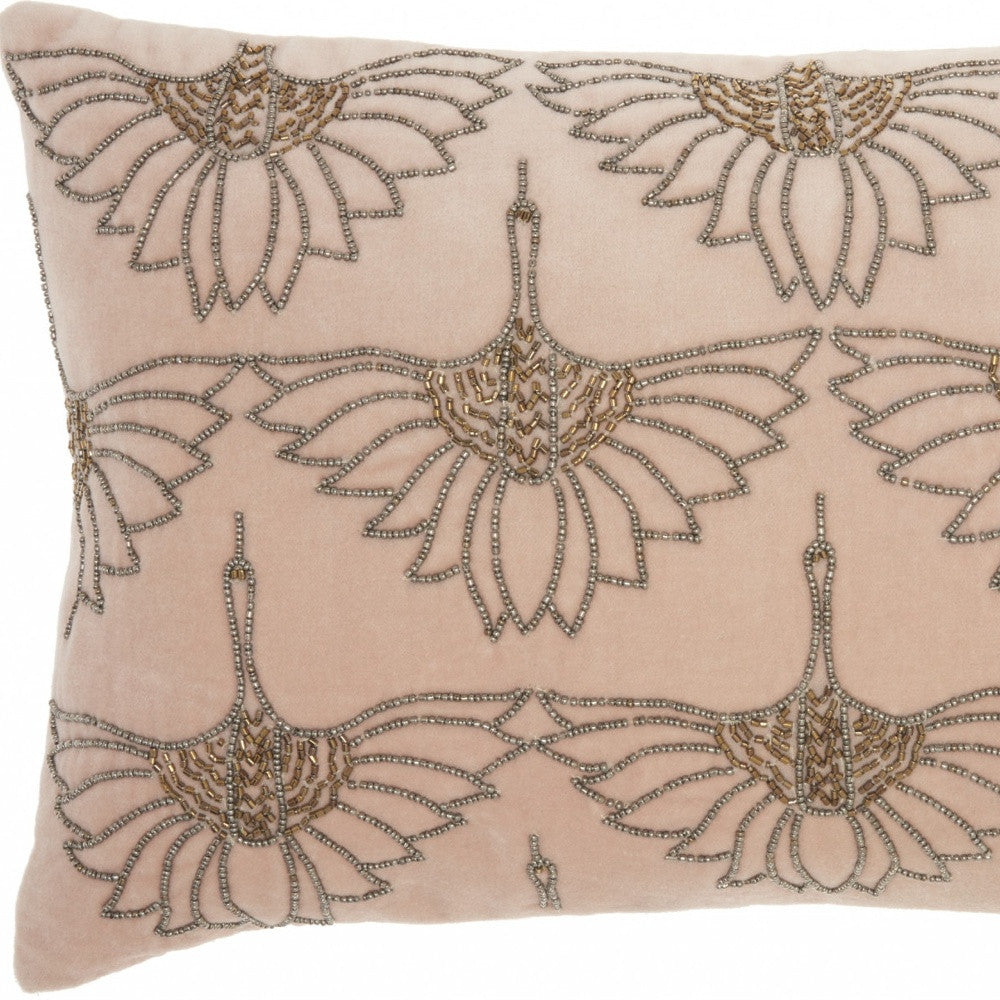 Brilliant Blush Pink Lumbar Pillow