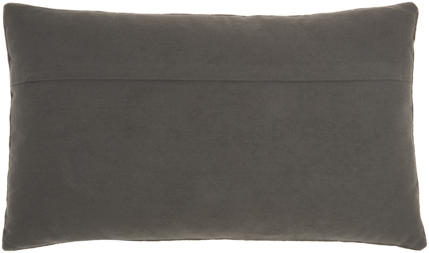 Brilliant Dark Grey Lumbar Pillow