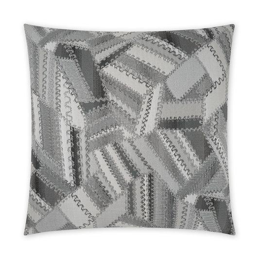 D.V. KAP HOME   24" x 24" Carissa Pillow - Charcoal Modern, Global    - 3860-C-2424