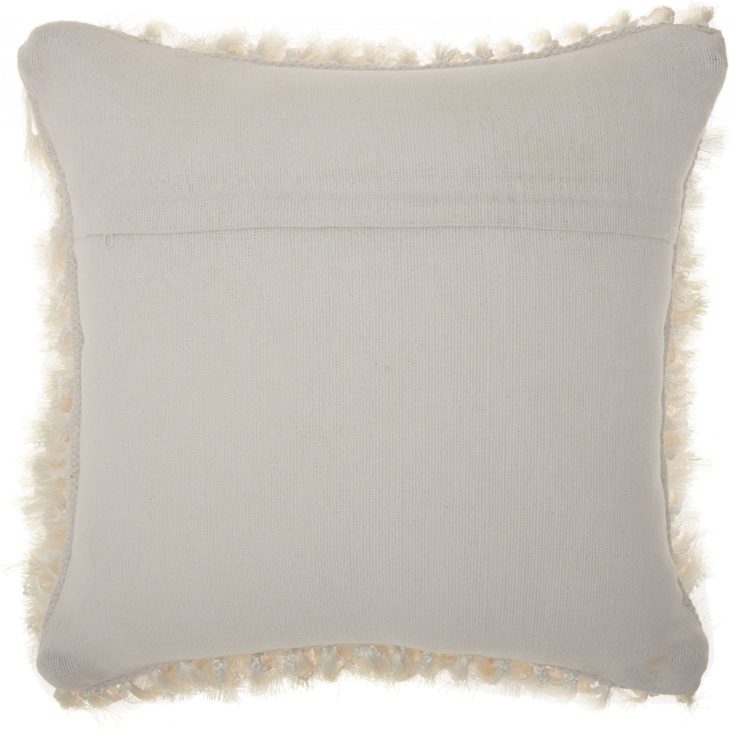 Soft White Shag Accent Pillow