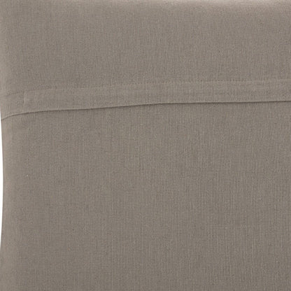 20" Light Gray Cotton Blend Curly Loops Throw Pillow