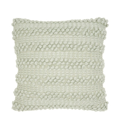 20" Mint Green Striped Throw Pillow With Texture