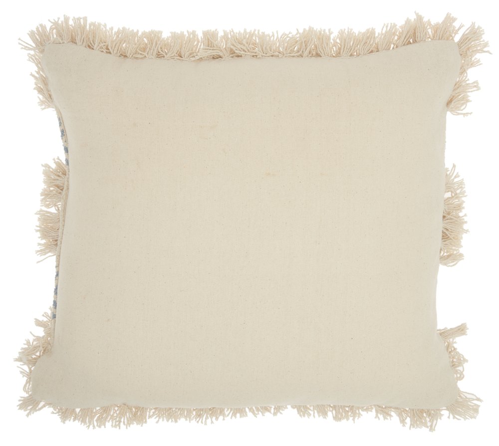 Blue Diamond Patterned Throw Pillow