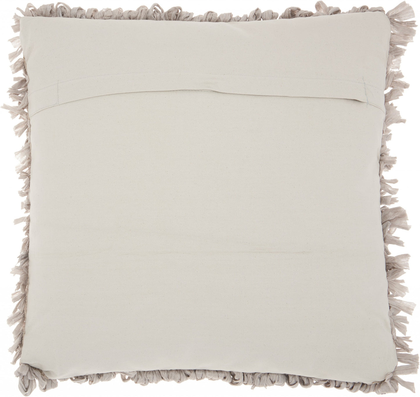 Loose Luscious Shag Taupe Throw Pillow