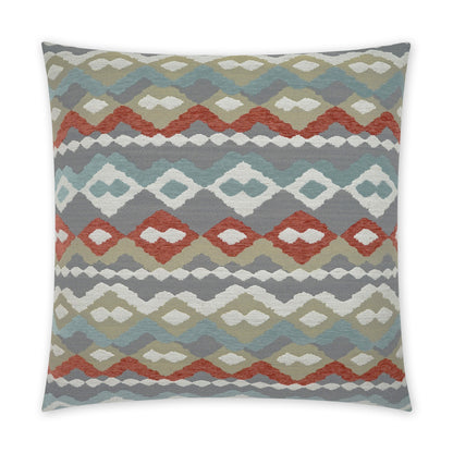 D.V. KAP HOME   24" x 24" Santa Fe Pillow - Coral Western Chic    - 3861-C-2424