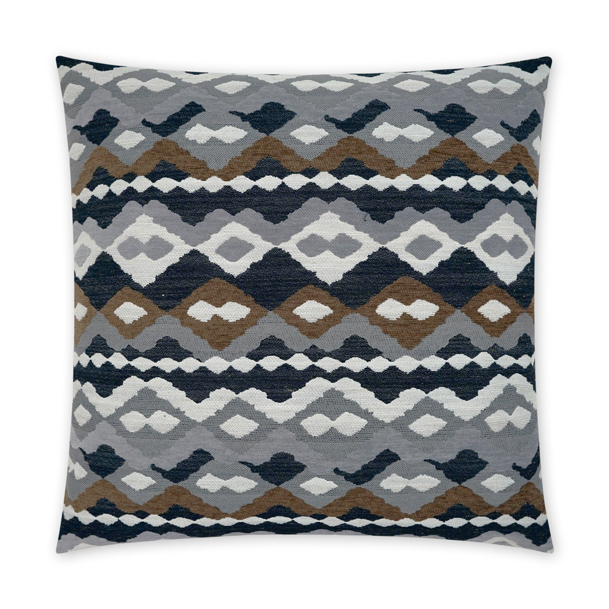 D.V. KAP HOME   24" x 24" Santa Fe Pillow - Onyx Western Chic    - 3861-O-2424
