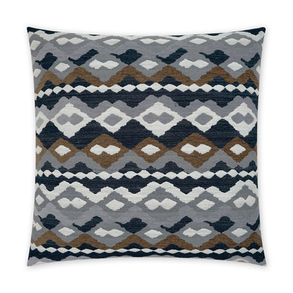 D.V. KAP HOME   24" x 24" Santa Fe Pillow - Onyx Western Chic    - 3861-O-2424