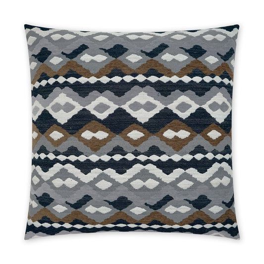 D.V. KAP HOME   24" x 24" Santa Fe Pillow - Onyx Western Chic    - 3861-O-2424