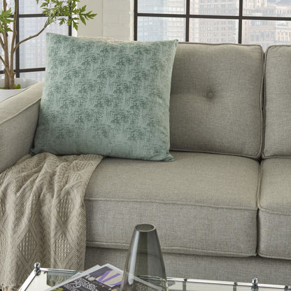 22" Green Abstract Throw Pillow