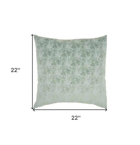 22" Green Abstract Throw Pillow