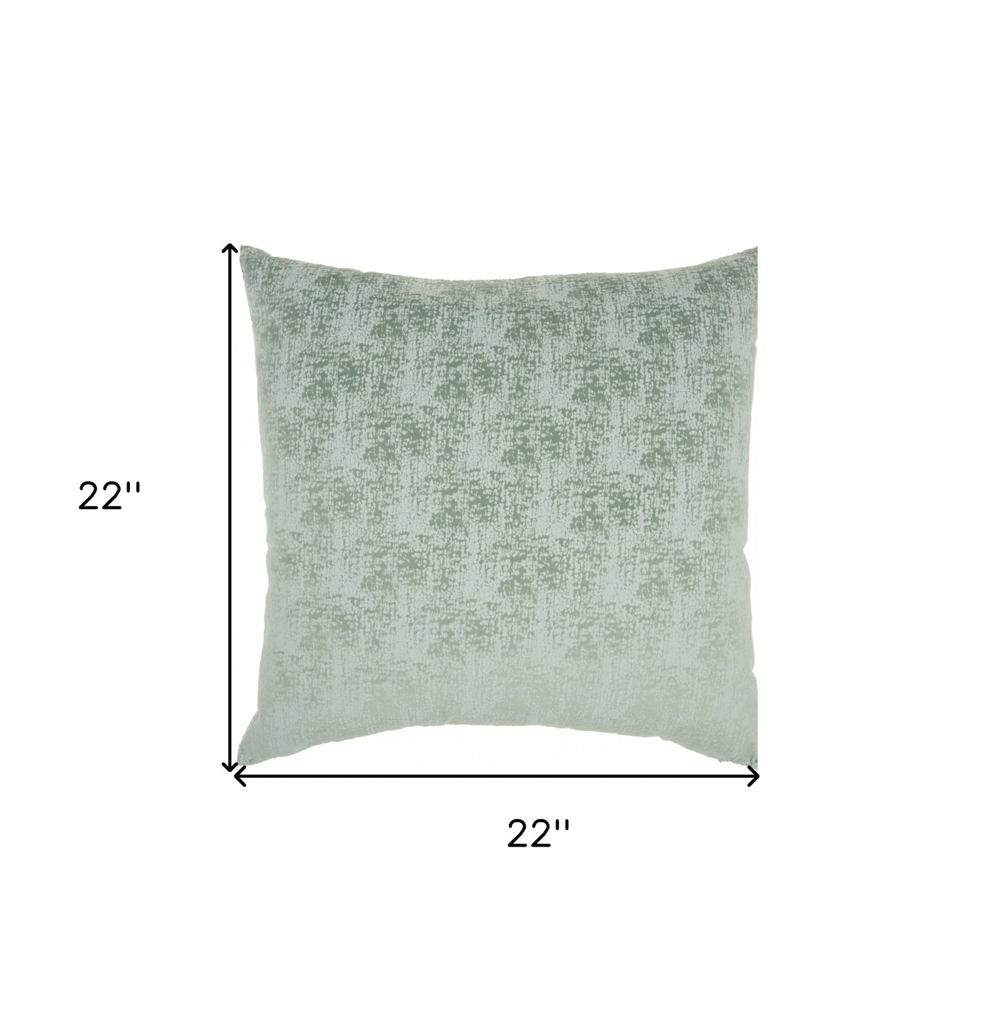 22" Green Abstract Throw Pillow