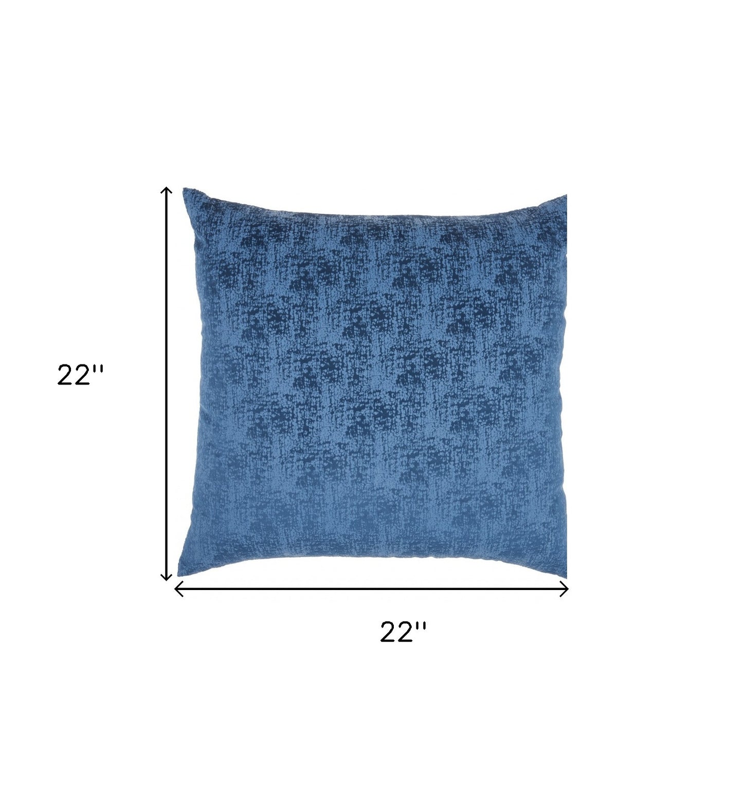 22" Navy Blue Abstract Throw Pillow