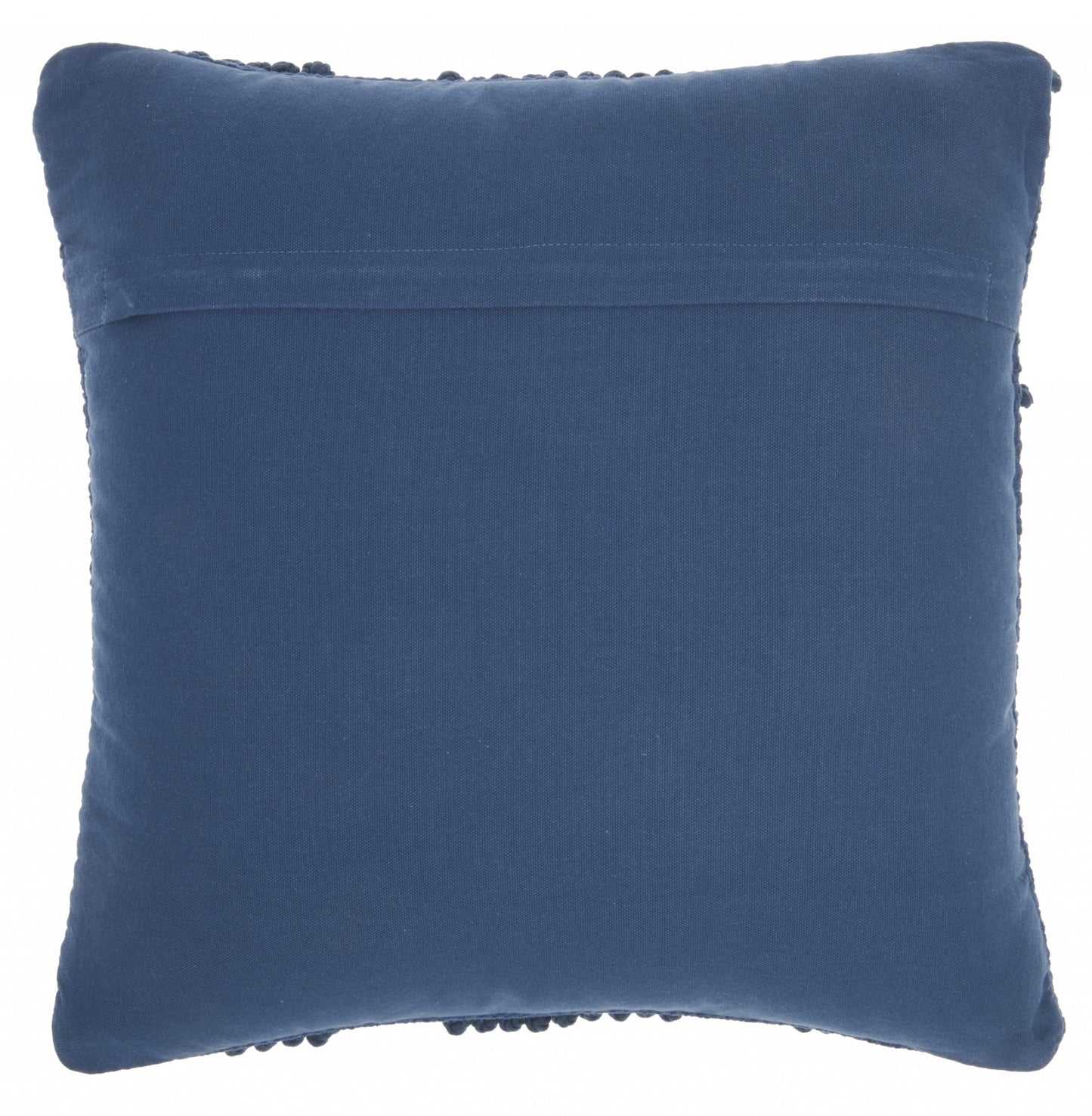 18" Navy Blue Textured Diamonds Throw Pillow