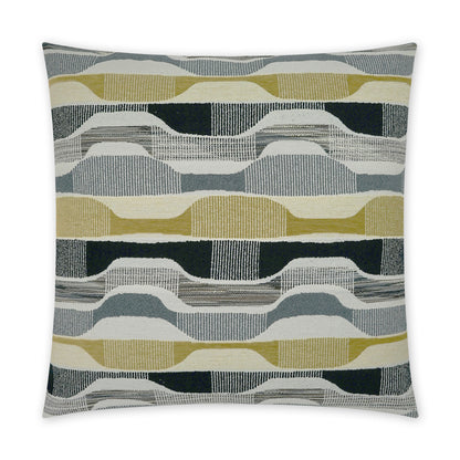 D.V. KAP HOME   24" x 24" Ebb & Flow Pillow - Onyx Modern, Abstract    - 3862-O-2424