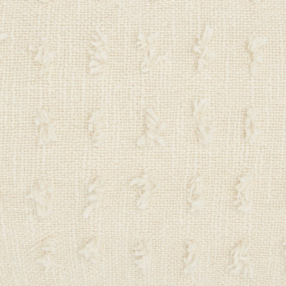 14" X 20" White Cotton Throw Pillow