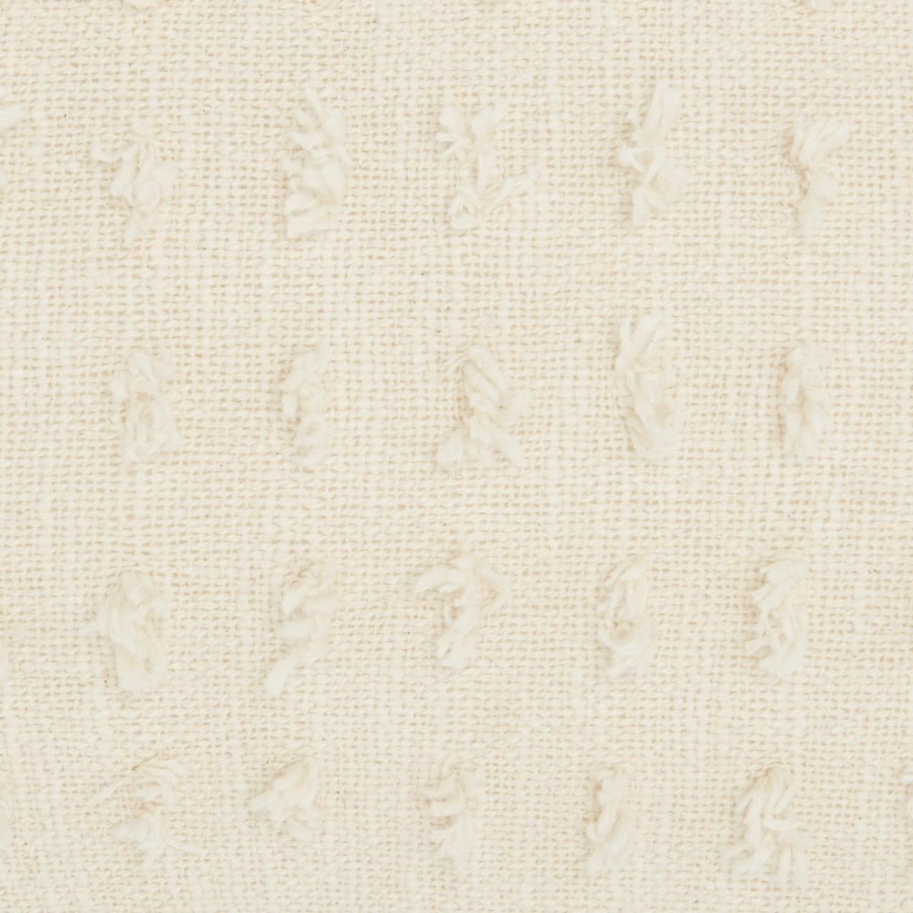14" X 20" White Cotton Throw Pillow