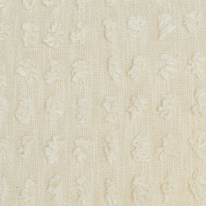 Tassel Detailed White Throw Pillow