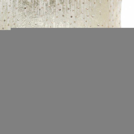 18" Cream Velvet Throw Pillow