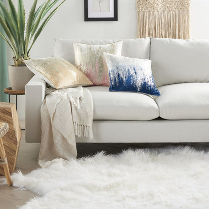 18" Pink Velvet Throw Pillow