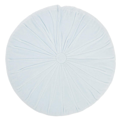 16" Periwinkle Tufted Round Throw Pillow
