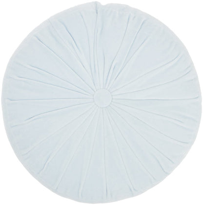 16" Periwinkle Tufted Round Throw Pillow