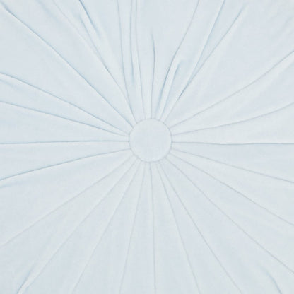 16" Periwinkle Tufted Round Throw Pillow