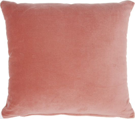 5" X 16" Pink Velvet Zippered Pillow