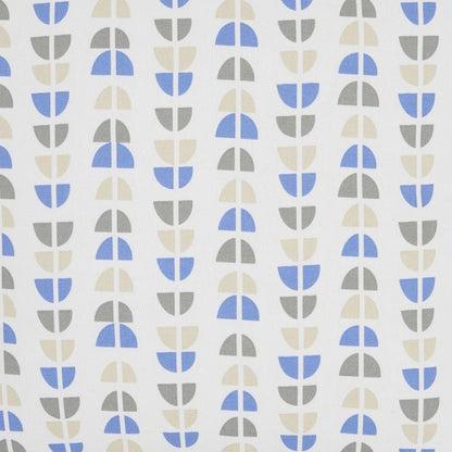 Blue And Taupe Geo Lines Throw Pillow