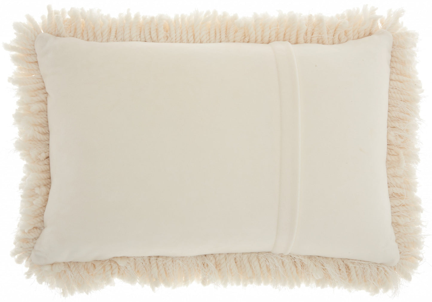 14" X 20" Cream Throw Pillow