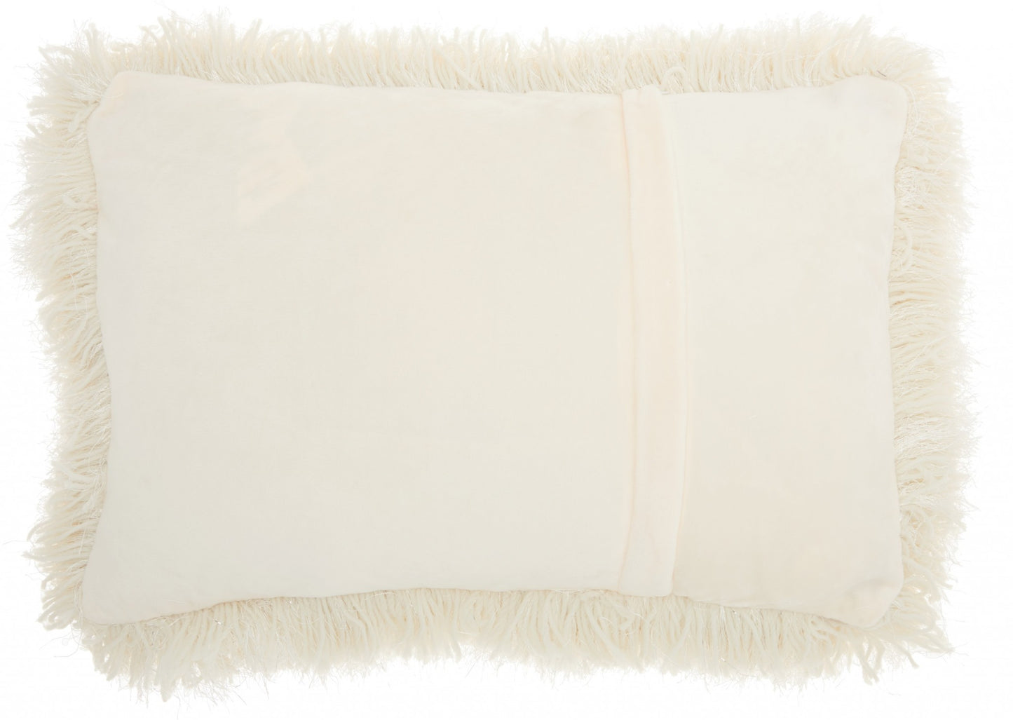 14" X 20" Cream Throw Pillow