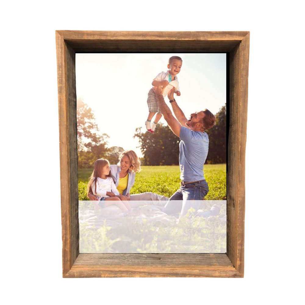 8? X 10? Rustic Farmhouse Gray Shadow Box Frame