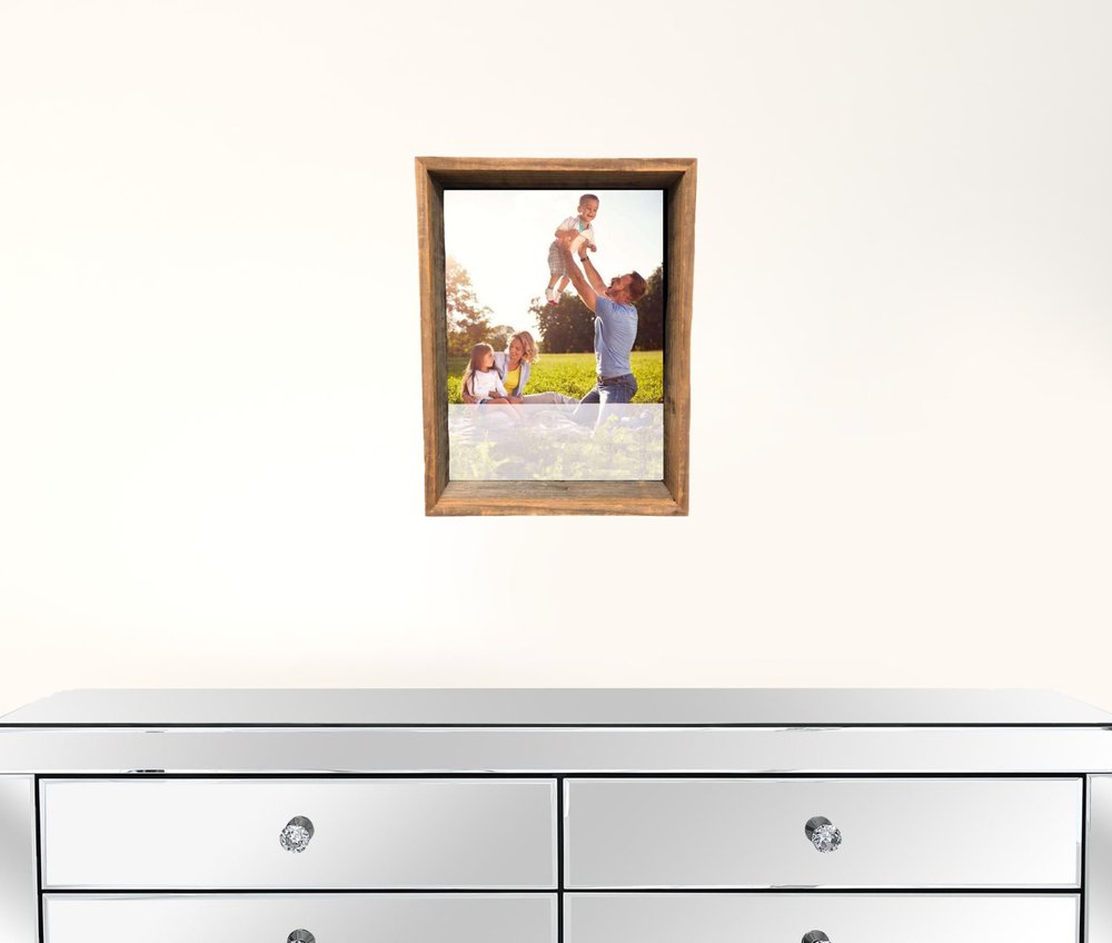 8? X 10? Rustic Farmhouse Gray Shadow Box Frame