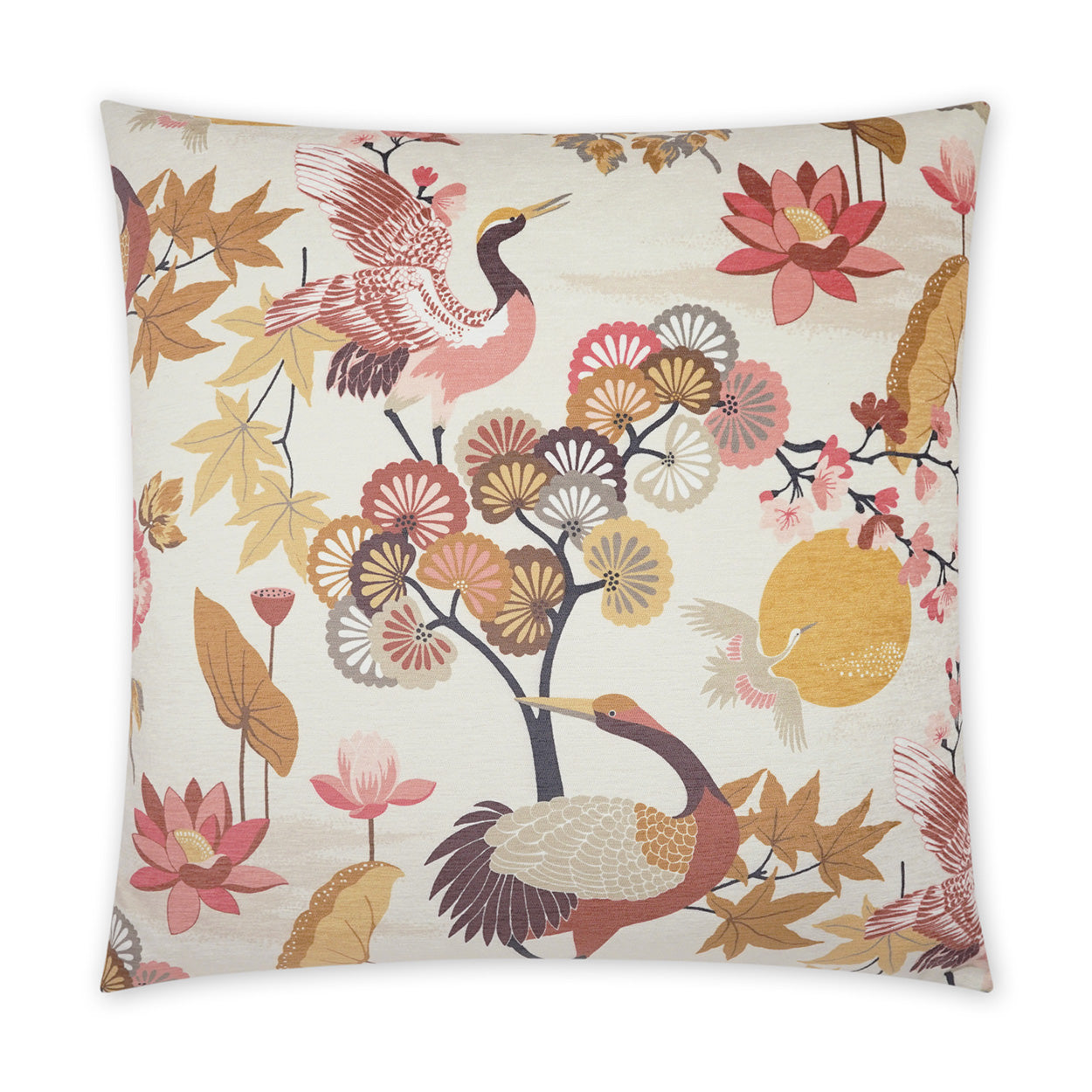D.V. KAP HOME   24" x 24" Destiny Pillow Novelty, Traditional, Floral    - 3865-2424