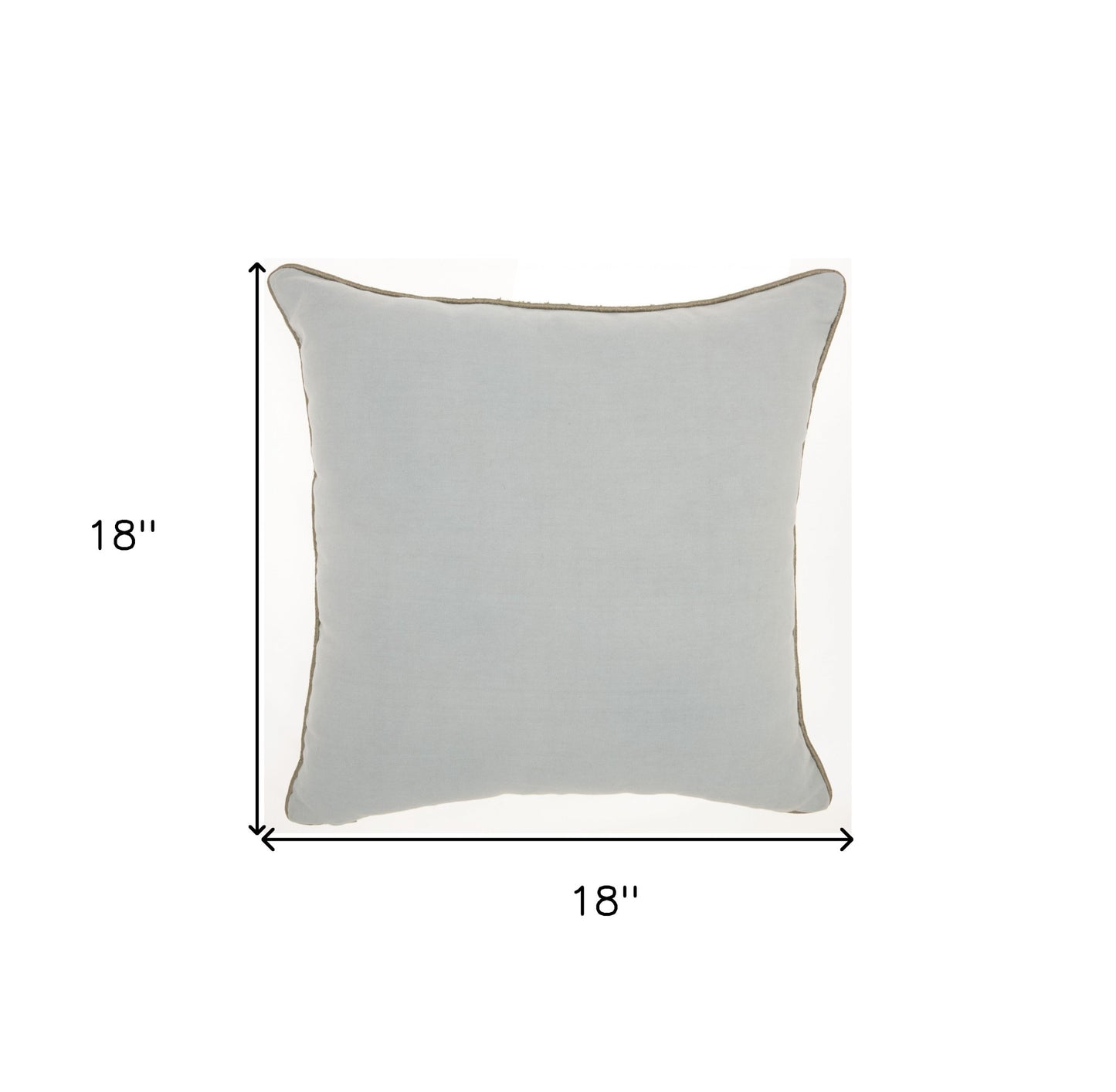 Periwinkle Embellished Throw Pillow