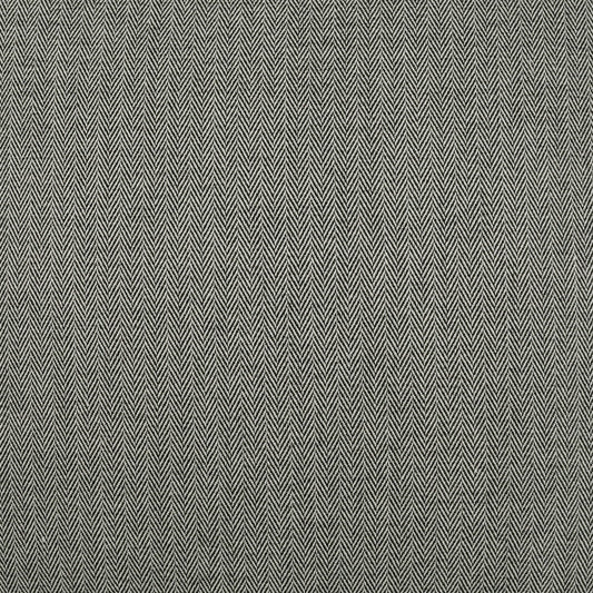 Gray and black herringbone tweed fabric with a textured woven pattern.