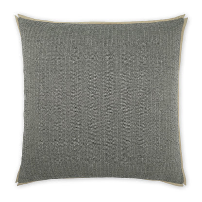 D.V. KAP HOME   24" x 24" Ashbury Pillow - Charcoal Traditional, Chevron    - 3867-C-2424