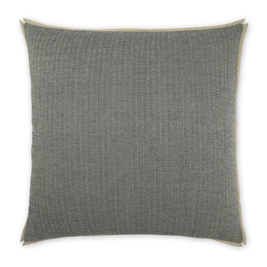 D.V. KAP HOME   24" x 24" Ashbury Pillow - Charcoal Traditional, Chevron    - 3867-C-2424