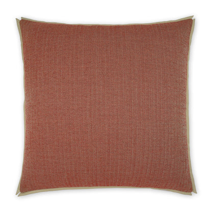 D.V. KAP HOME   24" x 24" Ashbury Pillow - Red Traditional, Chevron    - 3867-R-2424