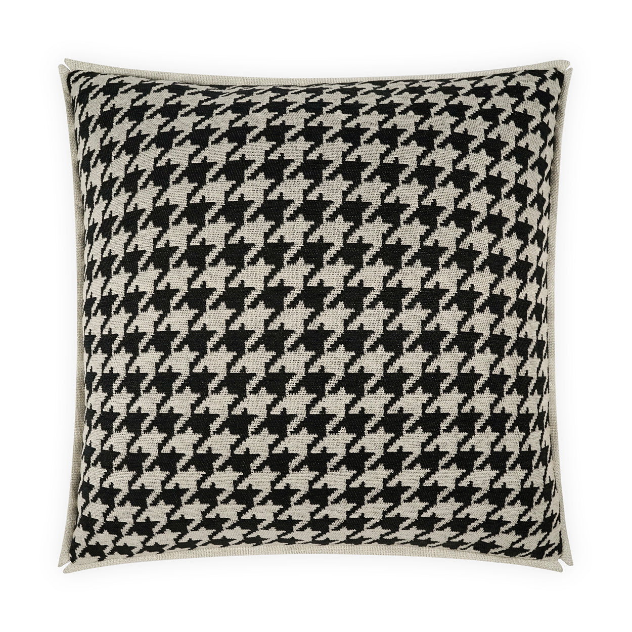 D.V. KAP HOME   24" x 24" Pemberton Pillow - Black Traditional    - 3868-B-2424