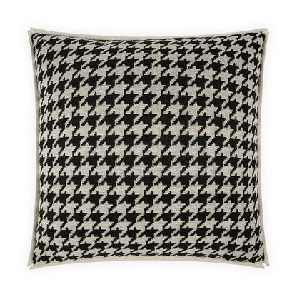 D.V. KAP HOME   24" x 24" Pemberton Pillow - Black Traditional    - 3868-B-2424