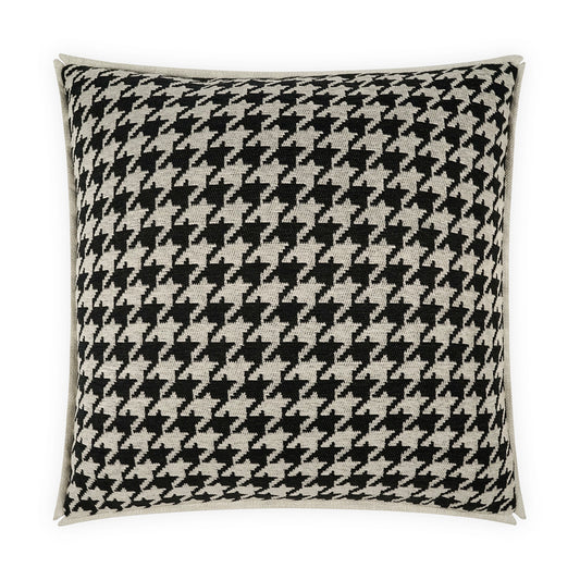 D.V. KAP HOME   24" x 24" Pemberton Pillow - Black Traditional    - 3868-B-2424
