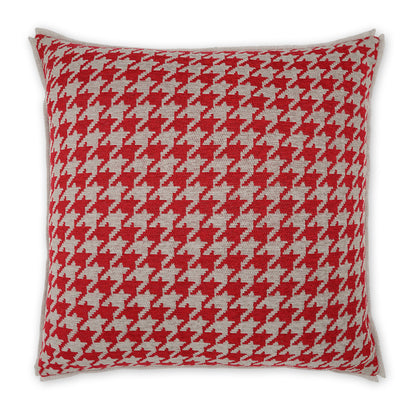 D.V. KAP HOME   24" x 24" Pemberton Pillow - Red Traditional    - 3868-R-2424