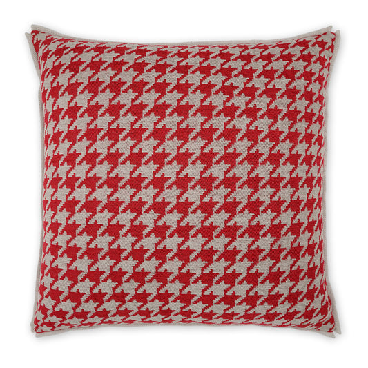 D.V. KAP HOME   24" x 24" Pemberton Pillow - Red Traditional    - 3868-R-2424