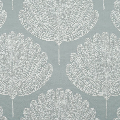 D.V. KAP HOME   24" x 24" Kita Pillow - Aqua Global, Floral    - 3874-A-2424