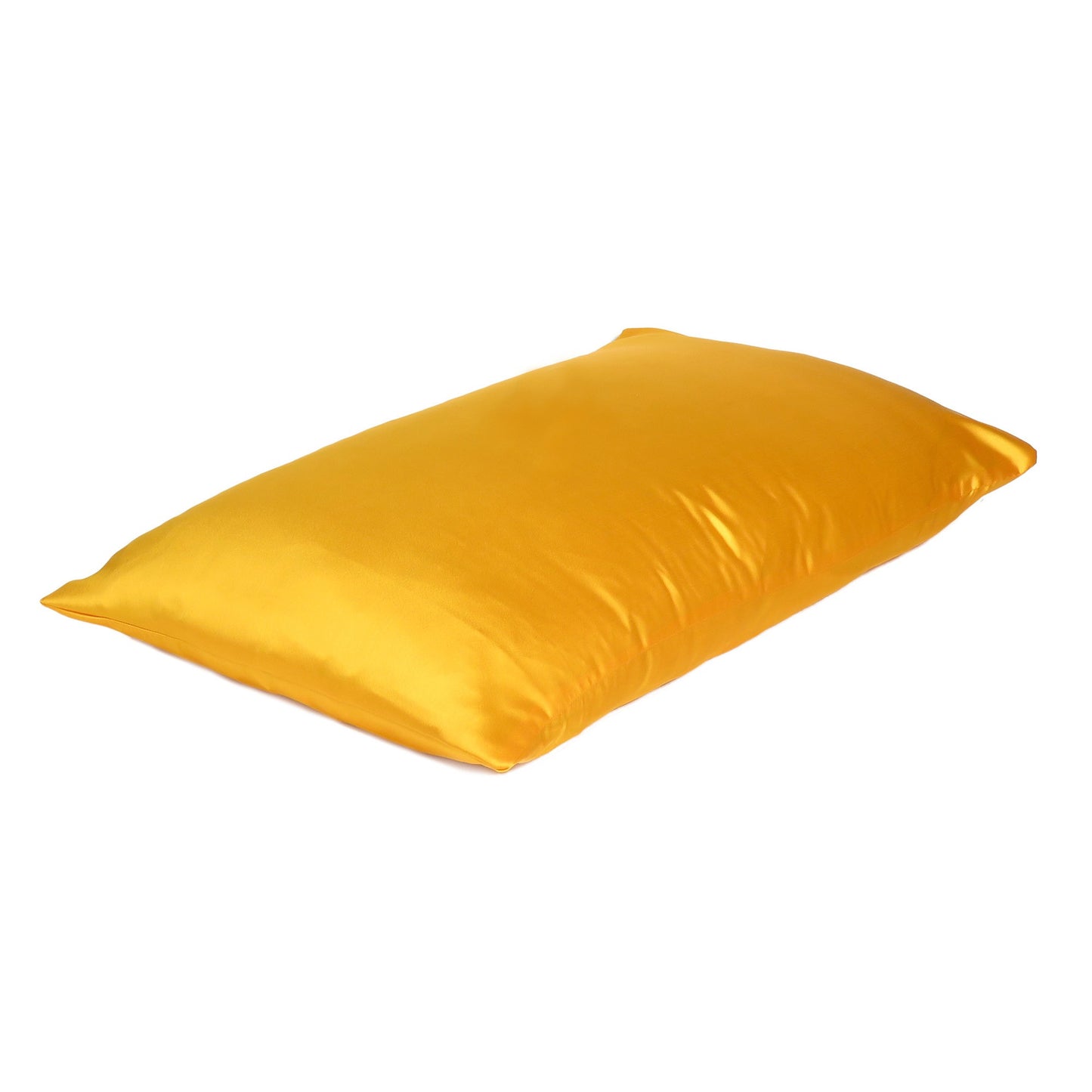 Goldenrod Dreamy Set Of 2 Silky Satin King Pillowcases