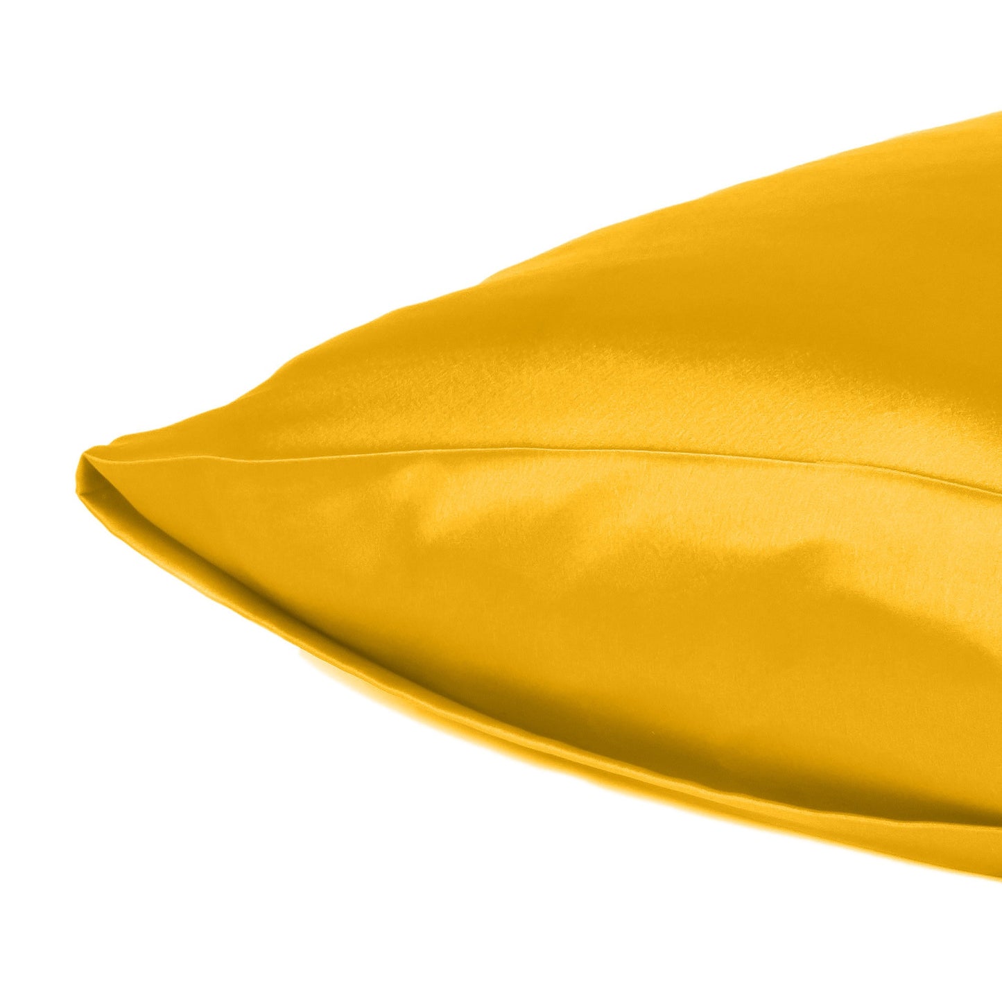 Goldenrod Dreamy Set Of 2 Silky Satin King Pillowcases